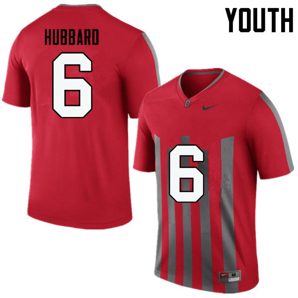 Ohio State Buckeyes Sam Hubbard Youth #6 Throwback Game Stitched College Football Jersey